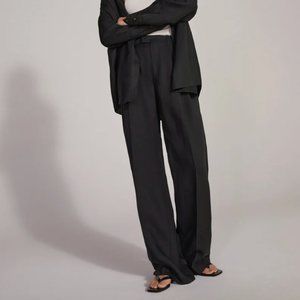 FAVORITE DAUGHTER - THE AGNES LINEN PANT - meteorite - Never Worn!
